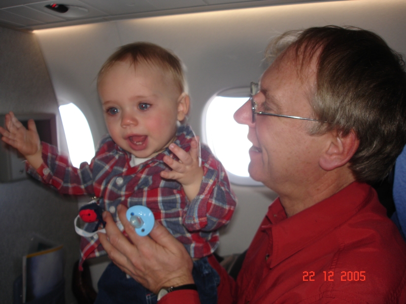 C'est moi Félix pour la première fois en avion