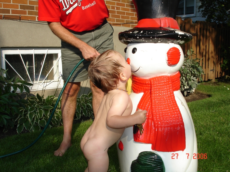 Été 2006 - Visite du bonhomme de neige