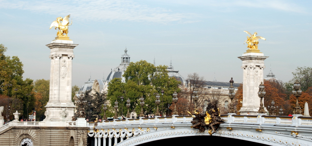 Le pont Alexandre III, Paris, France.