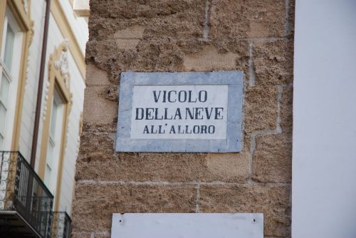 Vicolo della neve all’Alloro, Palerme, Sicile, Italie