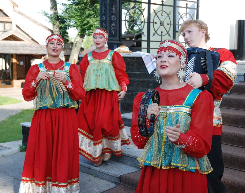 Comité d’accueil à notre hôtel de Souzdal, Russie
