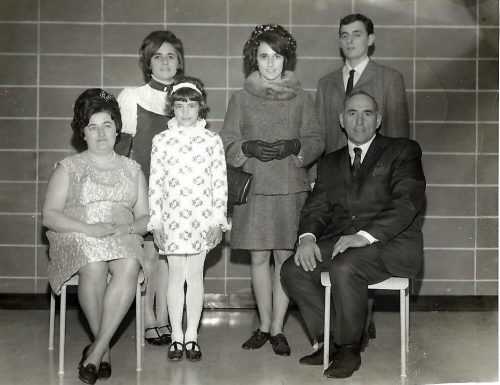 La famille Pichette lors du mariage de Micheline