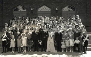 Marriage de Réjane et Rolland le 13 juillet 1946