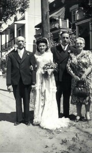 Mariage de Réjane et Rolland le 13 juillet 1946