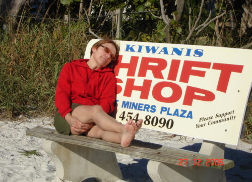 Noël 2005 : Céline à Cape Coral en Floride