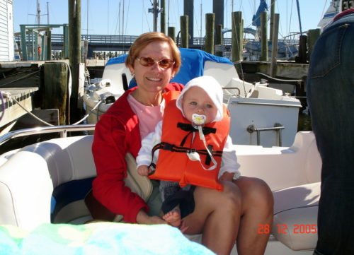 Noël 2005 : Céline et Félix à Cape Coral en Floride