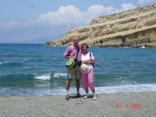 21 mai 2007, plage de Matala, Crète, Grèce