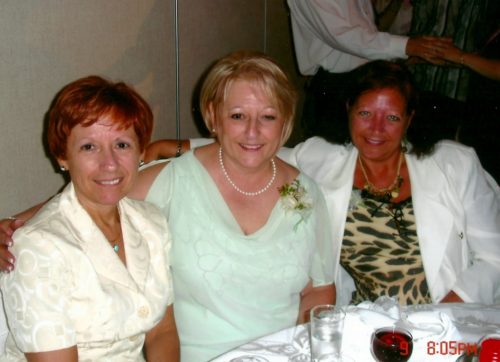 Céline, Micheline et Sylvie, lors du mariage Marc-André et Isabel, le 7 juillet 2007