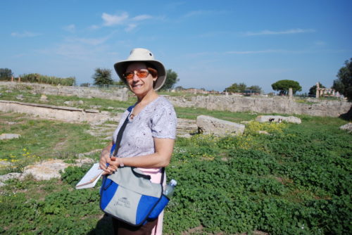 Le 8 octobre 2008, Céline est à Paestum, Italie