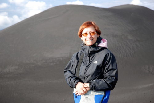 2008, au sommet ou presque de l'Etna en Sicile