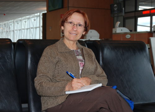 8 octobre 2009... Céline à l'aéroport de Montréal