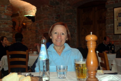 Dîner à Florence en Italie, le 18 octobre 2009