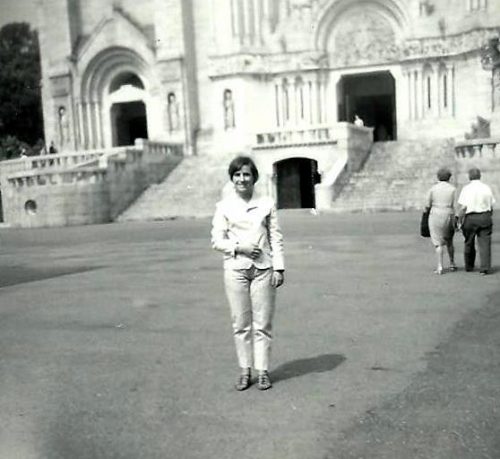 Céline à la basilique de Sainte-Anne-de-Beaupré