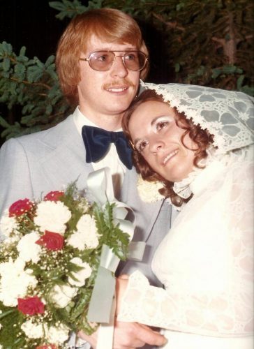 Le jour de notre mariage, Céline et moi