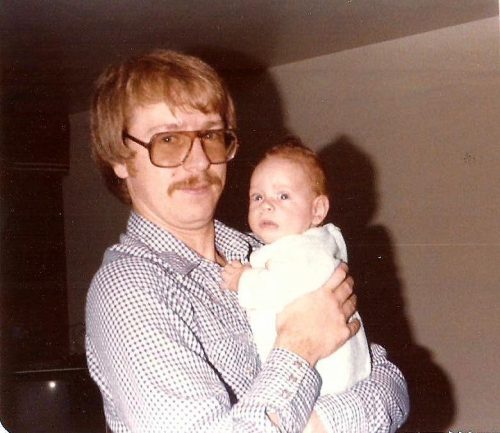 Et me voici papa! Sur cette photo, Marc-André a trois mois!