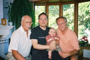 Quatre générations de Lanciault... mon père, André, mon fils, Marc-André, son fils, Félix et moi!