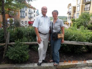 En 2009, mon père et ma jeune soeur Martine.