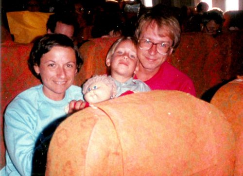 Céline, Marc-André et moi, août 1980 en route pour Miami.