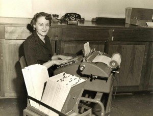 Hélène au travail