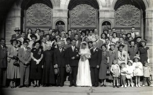 Hélène et André mariage photo de groupe
