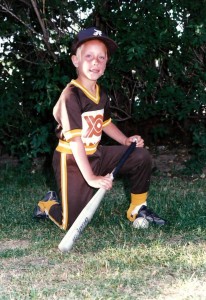 1987, après deux saisons T-Ball, Marc-André fait ses premiers pas dans la division atome avec les Padres d'Anjou!