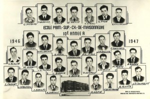 La classe de 10e de mon père... en 1946-1947!