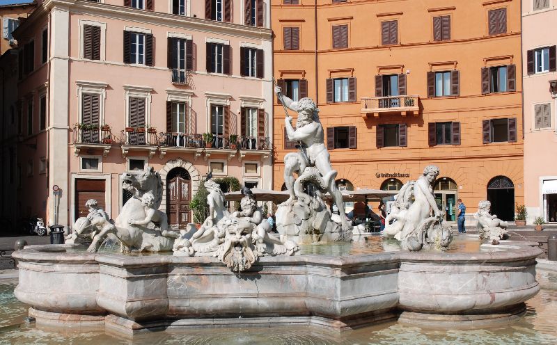 Une des magnifiques fontaines de la place Navone, Rome, Italie