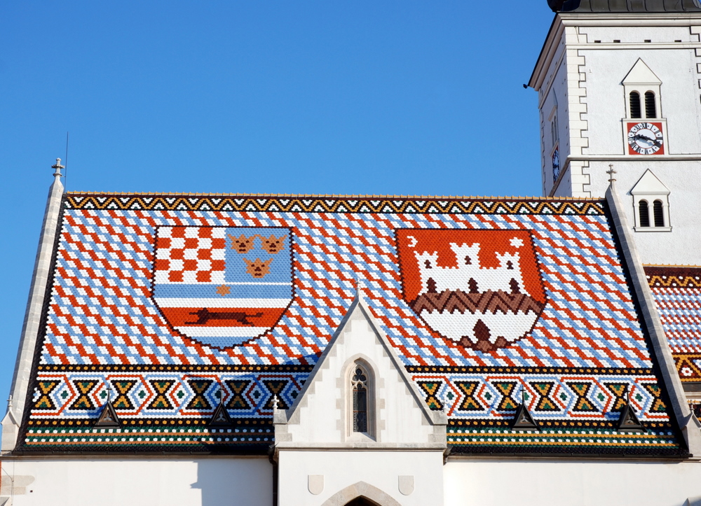 L'église Saint-Marc, Zagreb, Croatie