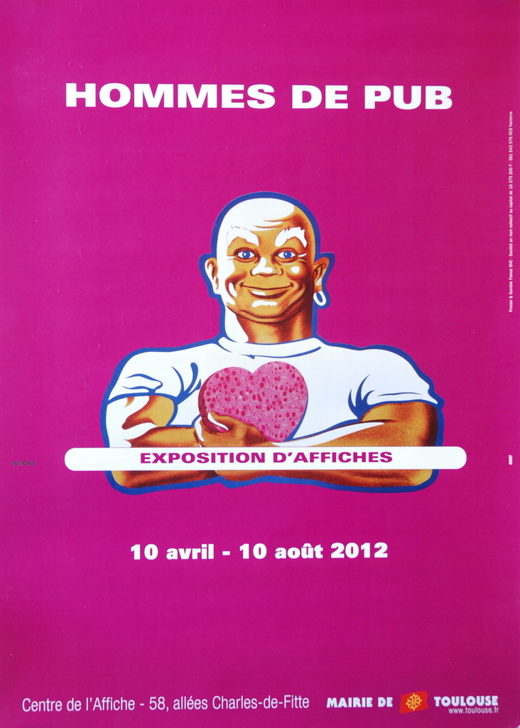 Homme de pub, Centre municipal de l'Affiche, de la Carte postale et de l'Art graphique, Toulouse, France