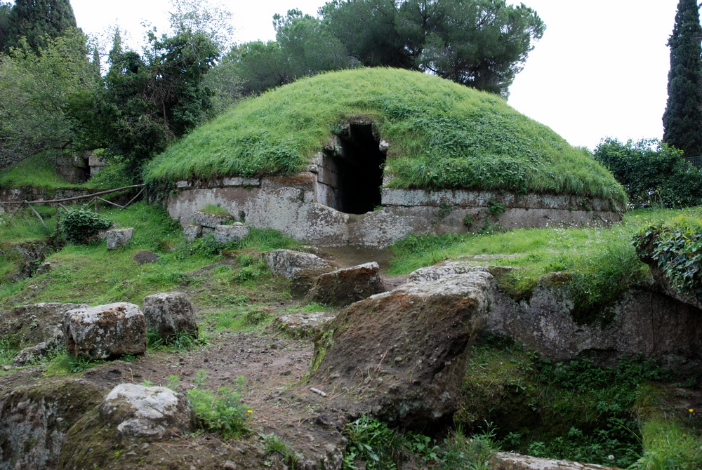Tumulus, Cerveteri, Latium, Italie