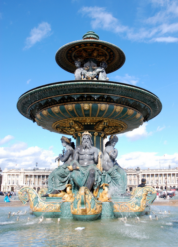 Fontaine des Mers, Place de la Concorde, Paris, France