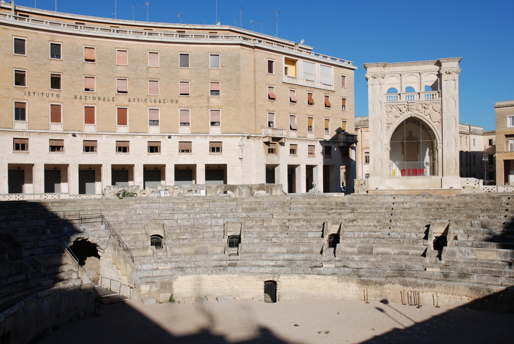 Amphithéâtre romain, Lecce, Pouilles, Italie