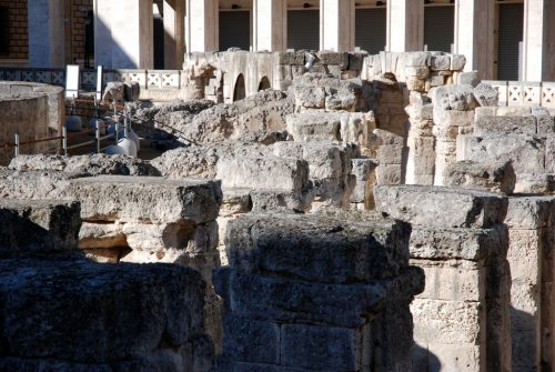 Amphithéâtre romain, Lecce, Pouilles, Italie