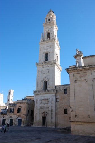 Campanile de la cathédrale de L’Assomption, Lecce, Pouilles, Italie