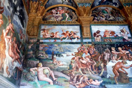 Salle de Psyché, Pallazo del Te, Mantoue, Lombardie, Italie
