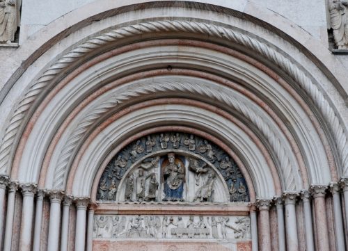 Baptistère de la cathédrale de Parme, Émilie-Romagne, Italie