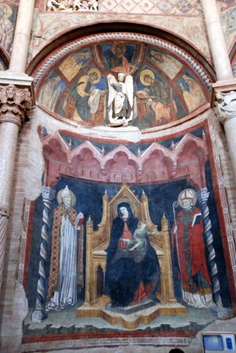 Baptistère de la cathédrale de Parme, Émilie-Romagne, Italie