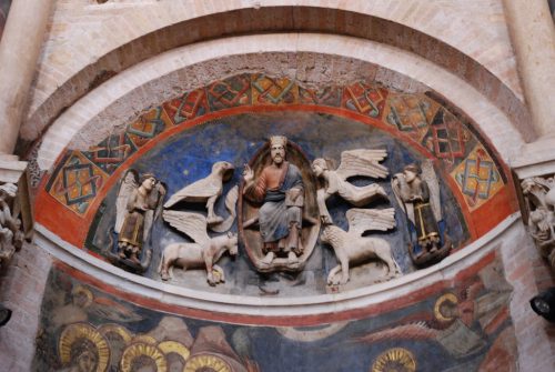 Baptistère de la cathédrale de Parme, Émilie-Romagne, Italie