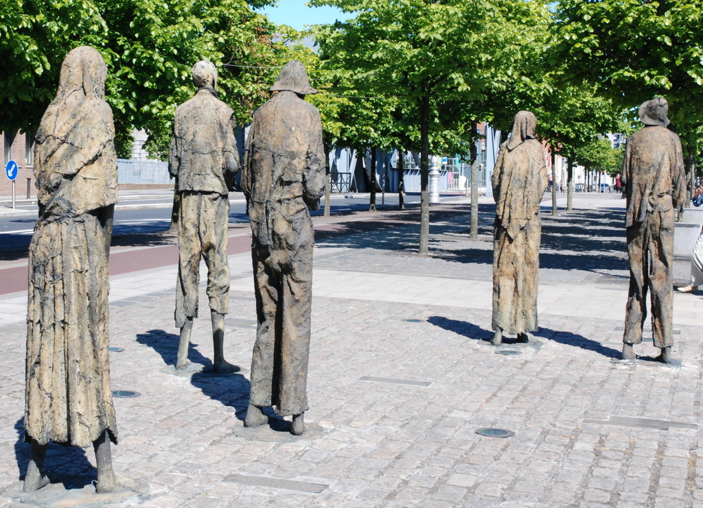 Famine Memorial, Dublin, république d’Irlande