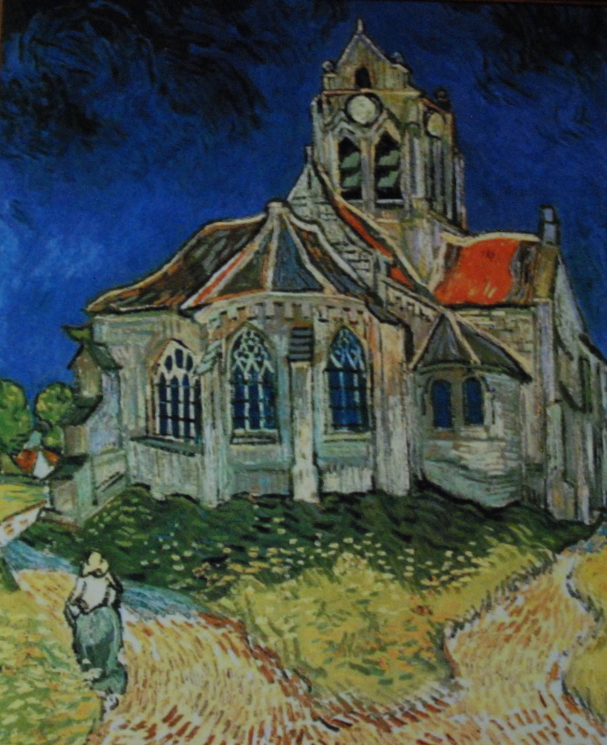 Église d'Auvers-sur-Oise, Vincent van Gogh, Musée d'Orsay, Paris, France
