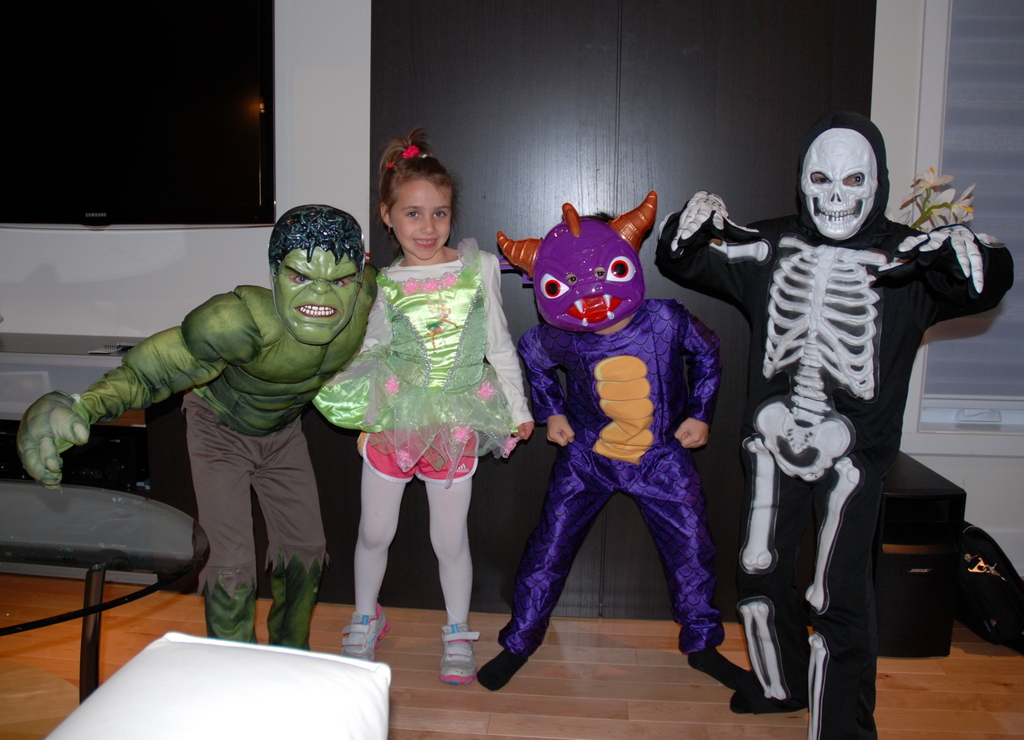 Félix, Chloé, Antoine et Frédéric