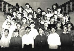 Marc-André et sa classe de secondaire 2 photographiées en octobre 1992!