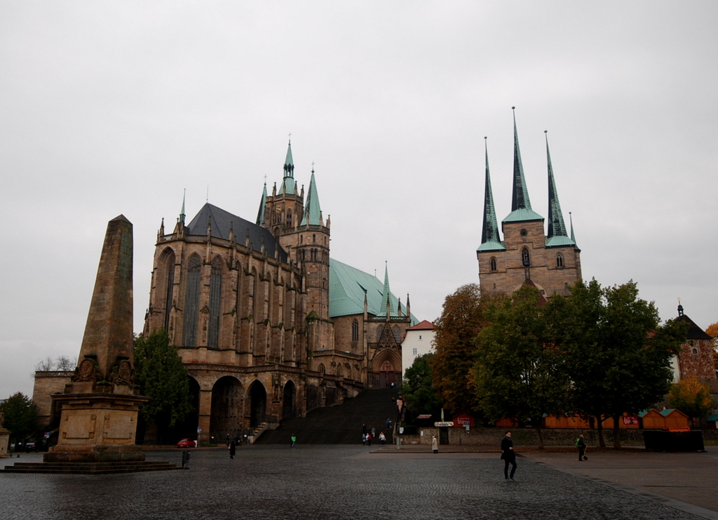 Domplatz, Erfurt, Eisenach, Thuringe, Allemagne