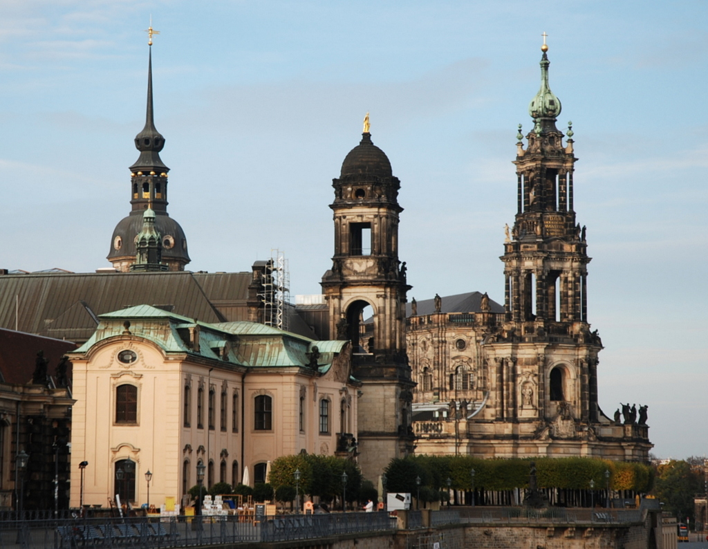 Église de la Sainte-Trinité et château de la Résidence, Dresde, Saxe, Allemagne