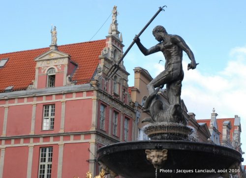 Fontaine de Neptune, Gdańsk, Pologne
