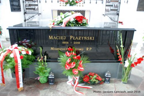 Tombe de Maciej Płażyński, Basilique Notre-Dame, Gdańsk, Pologne