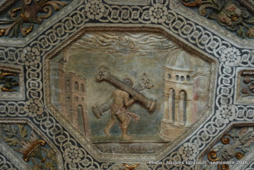 Plafond à caissons de la salle Renaissance, Musée historique de la ville, Poznań, Pologne