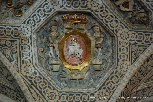 Plafond à caissons de la salle Renaissance, Musée historique de la ville, Poznań, Pologne