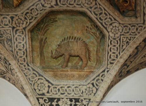 Plafond à caissons de la salle Renaissance, Musée historique de la ville, Poznań, Pologne