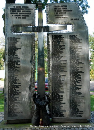 Monument à Katyń, Wadowice, Pologne